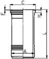 Гильза цилиндра KOLBENSCHMIDT 88429110