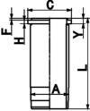 Гильза цилиндра KOLBENSCHMIDT 89370110