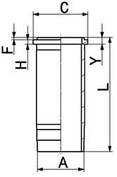 Гильза цилиндра KOLBENSCHMIDT 89399110