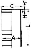 Гільза циліндра KOLBENSCHMIDT 89563110