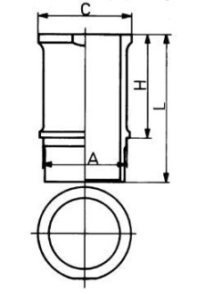 Гильза цилиндра KOLBENSCHMIDT 89584110