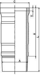 Гільза циліндра KOLBENSCHMIDT 89901110