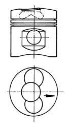 Поршень KOLBENSCHMIDT 90915700