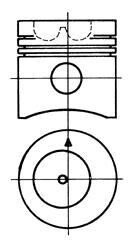 Поршень KOLBENSCHMIDT 93069600 (фото 1)