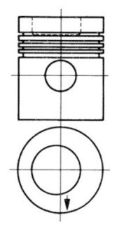 Поршень KOLBENSCHMIDT 93882600 (фото 1)