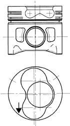 Поршень KOLBENSCHMIDT 94427720 (фото 1)