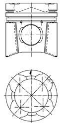 Поршень KOLBENSCHMIDT 94846600 (фото 1)