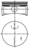 Поршень, комплект OPEL X18XE1/Z18XE 1,8i 16V 98- KOLBENSCHMIDT 99741610 (фото 1)