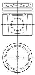 Поршень двигуна KOLBENSCHMIDT 99985600