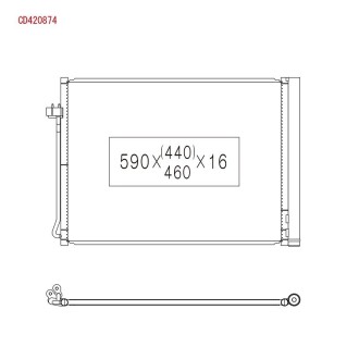 Радіатор кондиціонера KOYORAD CD420874