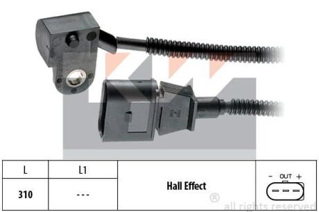 Датчик, положение распределительного вала KW 453456