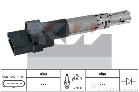 Катушка зажигания KW 470434