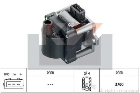 Комплект проводов зажигания KW 490414