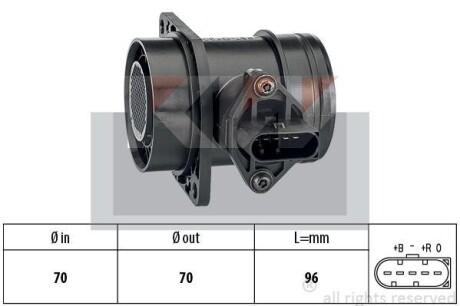 Расходомер воздуха KW 491509