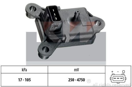 Датчик, давление во впускном газопроводе KW 493003