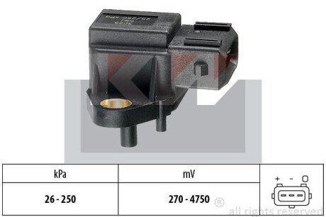 Датчик давления воздуха, высотный корректор KW 493 029