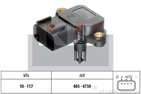 Датчик давления воздуха, высотный корректор KW 493 077