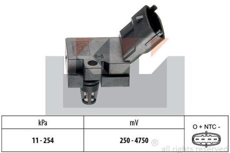 Датчик давления воздуха, высотный корректор KW 493 078