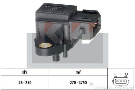 Датчик давления воздуха, высотный корректор KW 493 117