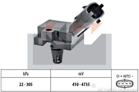 Датчик давления воздуха, высотный корректор KW 493 186