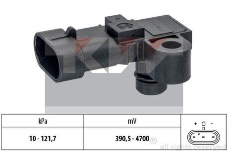 Датчик давления воздуха, высотный корректор; Датчик, давление во впускном газопроводе KW 493 196