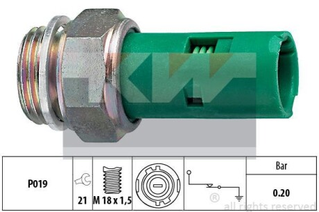 Датчик давления масла KW 500110