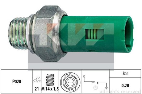 Датчик давления масла KW 500131