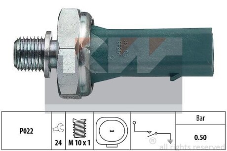 Датчик давления масла KW 500139