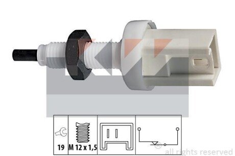 Выключатель фонаря сигнала торможения KW 510 066