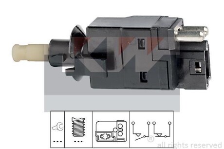 Выключатель фонаря сигнала торможения KW 510088