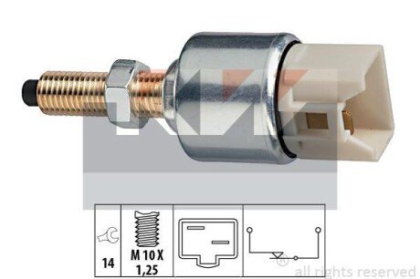 Выключатель фонаря сигнала торможения KW 510 092