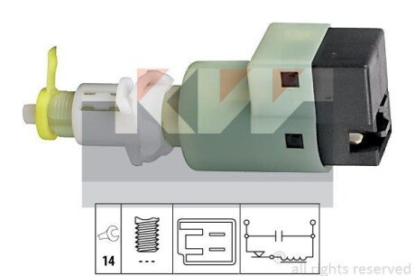 Выключатель фонаря сигнала торможения KW 510 107