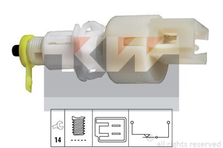 Выключатель фонаря сигнала торможения KW 510108