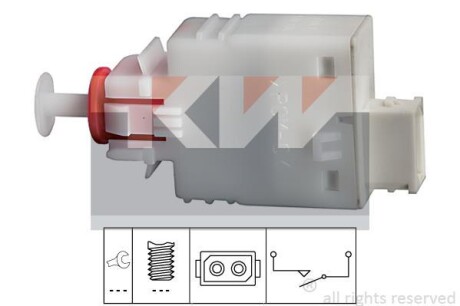 Выключатель, привод сцепления (Tempomat) KW 510110