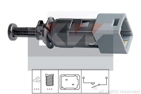 Выключатель фонаря сигнала торможения KW 510 150