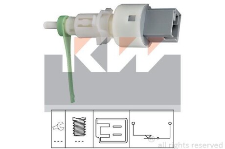 Выключатель, привод сцепления (Tempomat) KW 510159