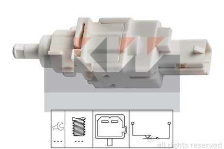 Выключатель фонаря сигнала торможения KW 510179