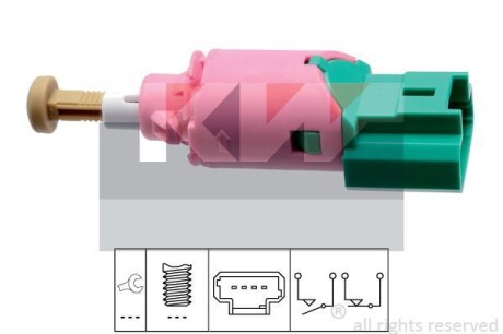 Вимикач ліхтаря сигналу гальма KW 510235