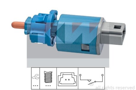 Выключатель фонаря сигнала торможения; Выключатель, привод сцепления (Tempomat) KW 510274