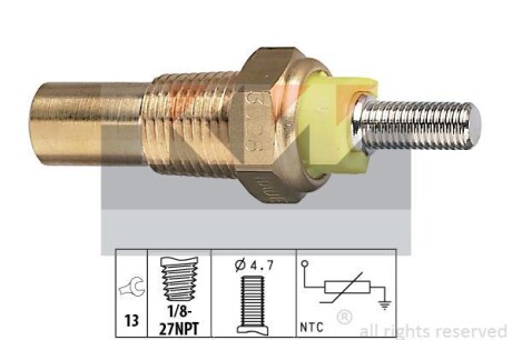 Температурный датчик охлаждающей жидкости KW 530028