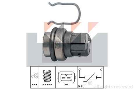 Датчик температури рідини охолодження KW 530086
