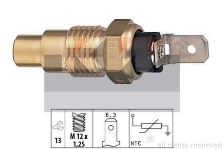 Температурный датчик охлаждающей жидкости KW 530121