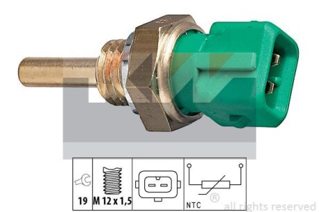 Датчик, температура охлаждающей жидкости KW 530147
