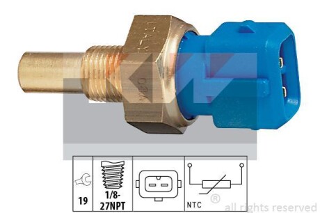 Датчик, температура охлаждающей жидкости KW 530156