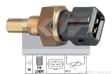 Температурный датчик охлаждающей жидкости KW 530165