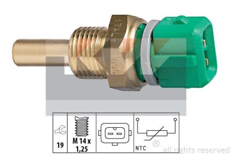 Датчик, температура охлаждающей жидкости KW 530204