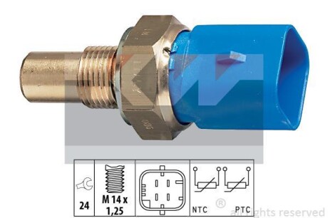 Датчик, температура охлаждающей жидкости KW 530320