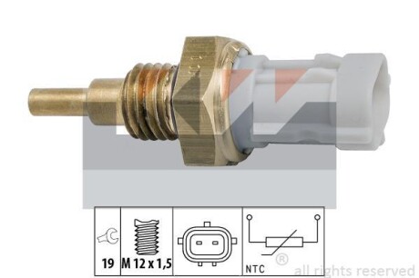 Датчик, температура охлаждающей жидкости KW 530351