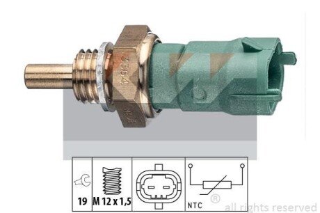 Датчик, температура охлаждающей жидкости KW 530.364 (фото 1)