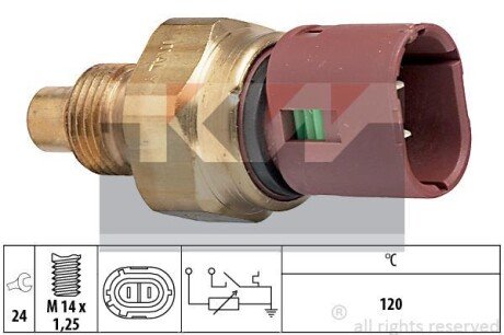 Температурный датчик охлаждающей жидкости KW 530 522